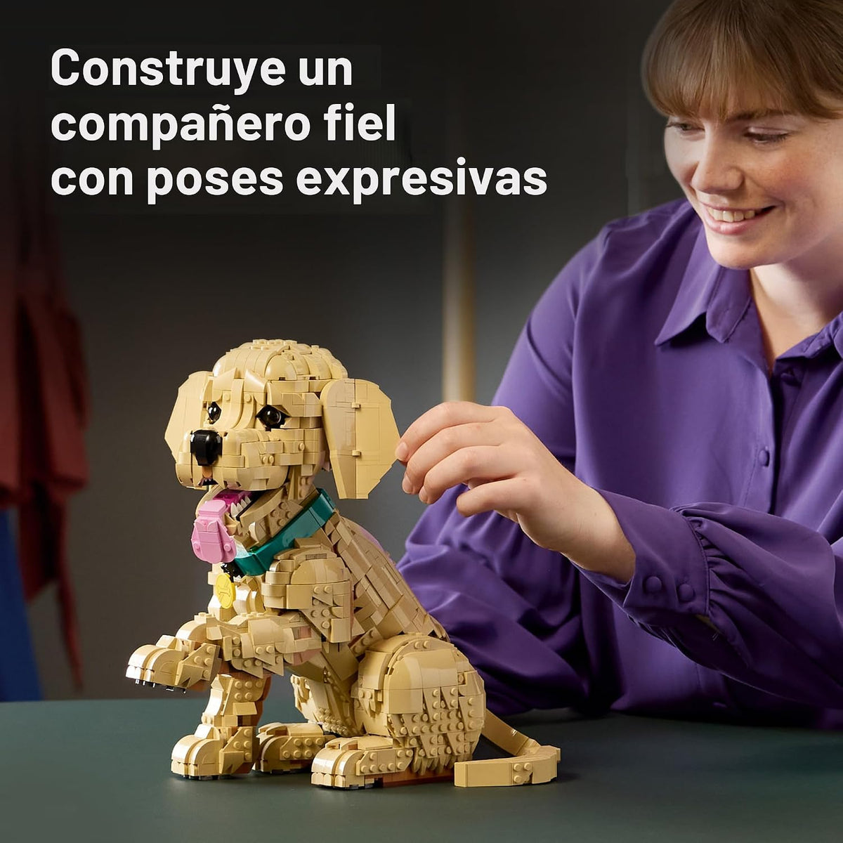 LEGO Icons Golden Retriever Puppy 11384 | Juegos de construcción pa...