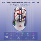 Redragon M612AK PRO Ratón inalámbrico para juegos de anime Teclas d...