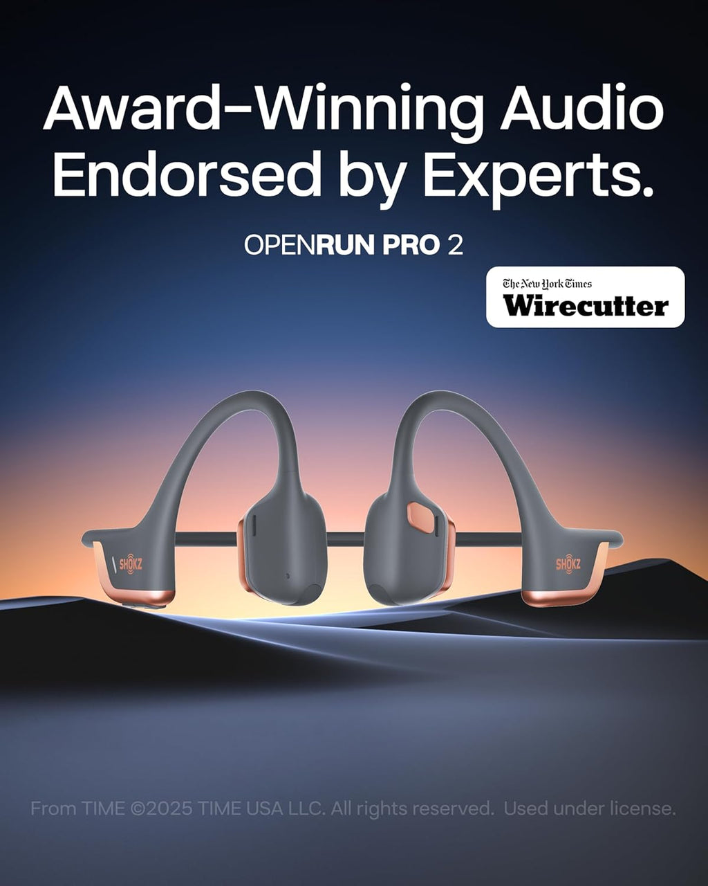 SHOKZ OpenRun Pro 2 Mini Auriculares de conducción ósea, oro rosa |...