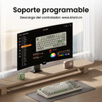 Kisnt Teclado mecánico inalámbrico KN85, diseño del 75%, Bluetooth\...