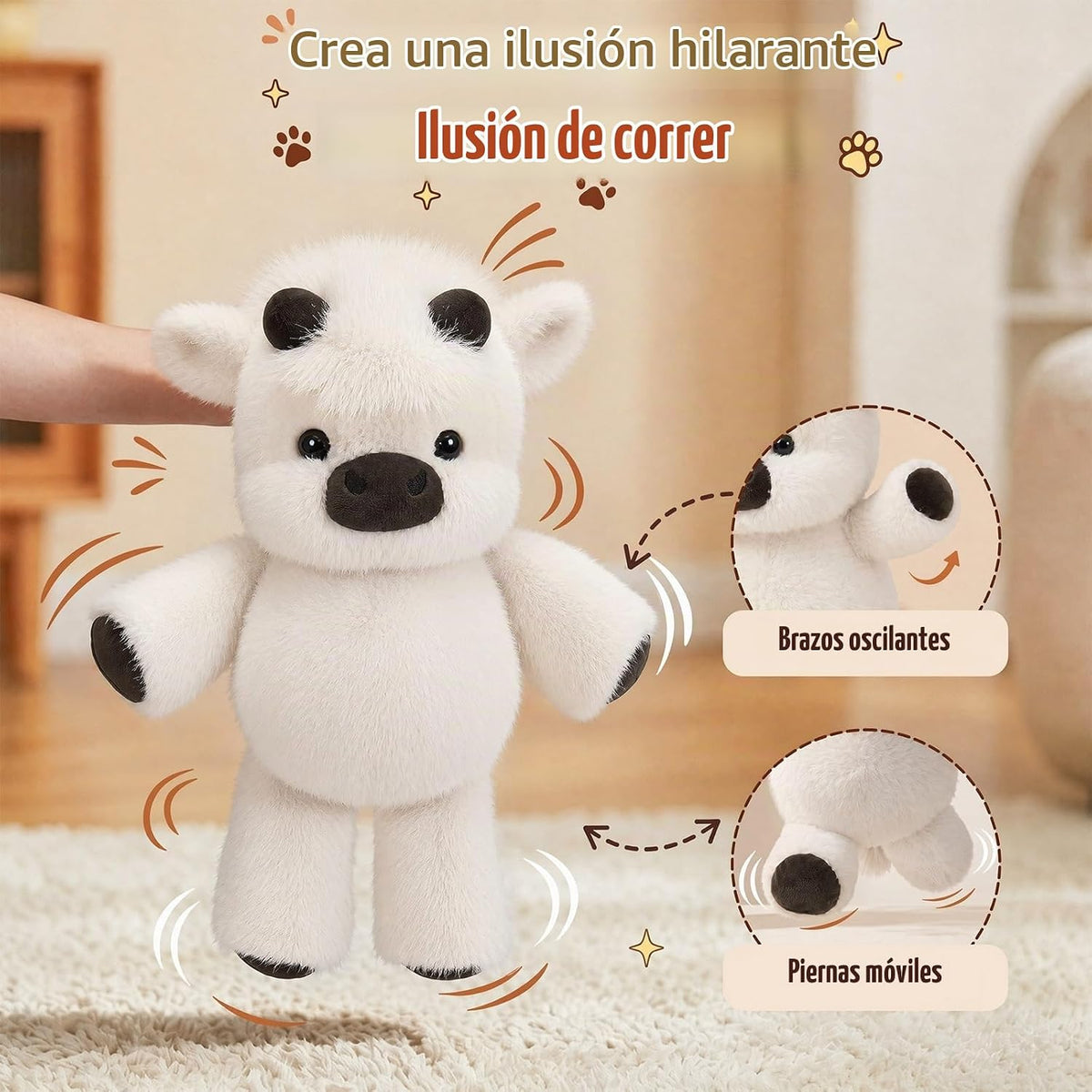 Running Plushies Highland Cow, 16.5 pulgadas, adorables animales de...