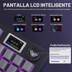 AULA S98 Pro Teclado mecánico inalámbrico para juegos con pantalla,...