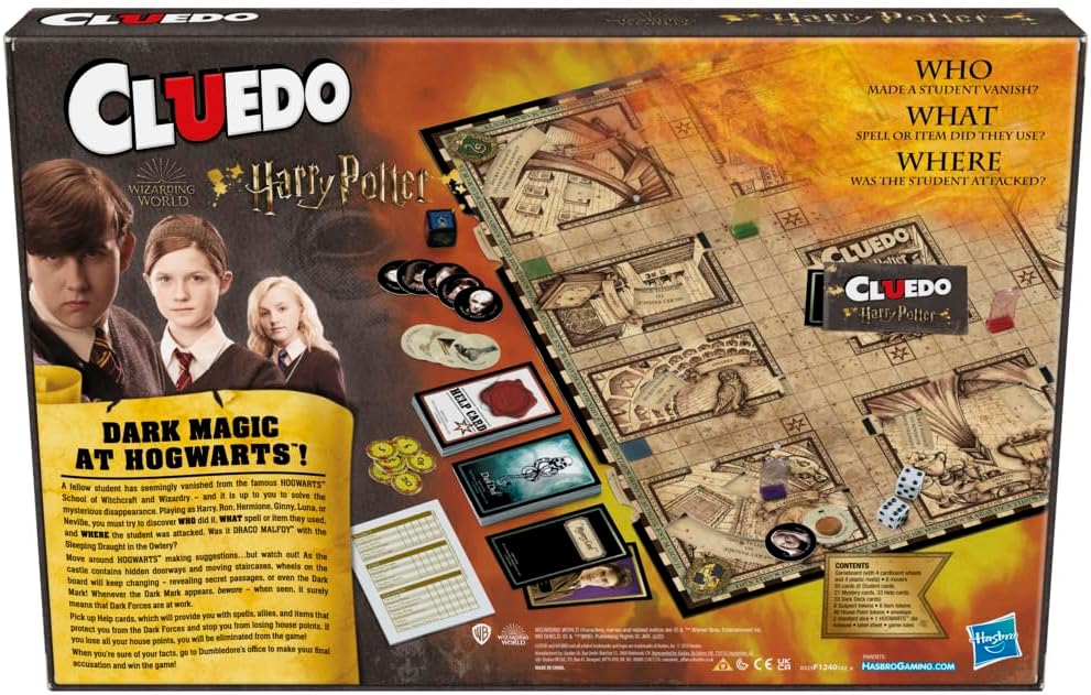 Hasbro Gaming Clue: Wizarding World Harry Potter Edition Juego de m...