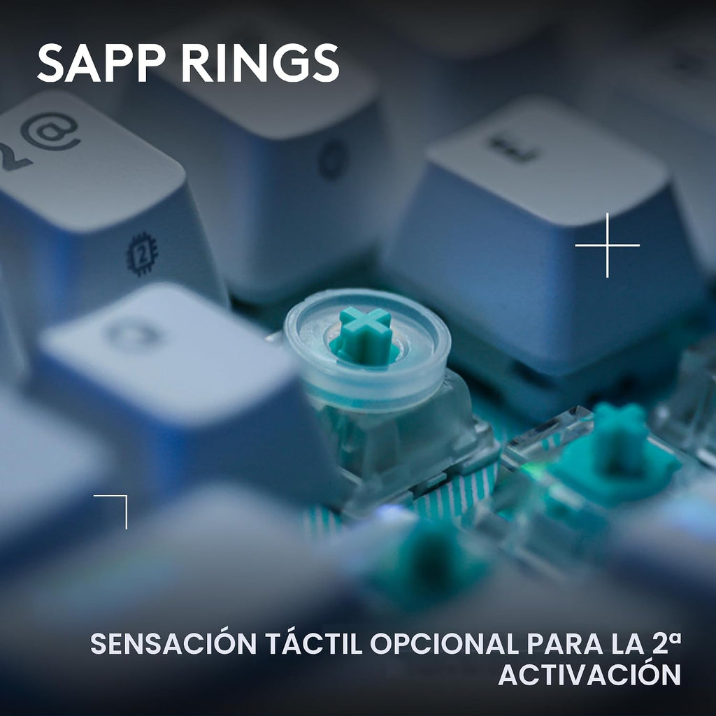Logitech G 512 X 75 TMR + teclado mecánico para juegos con interrup...