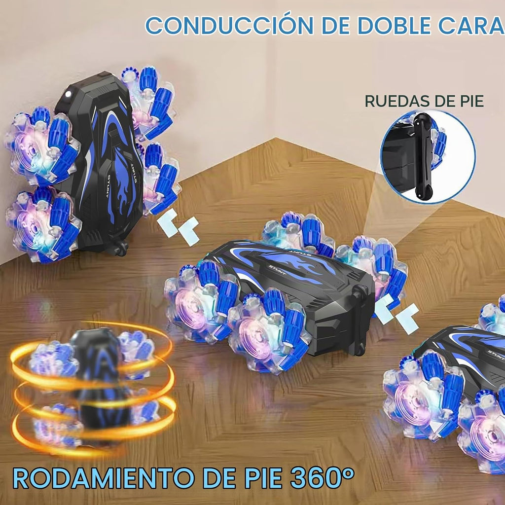 LOOZIX Auto de acrobacias RC con detección de gestos, auto a contro...