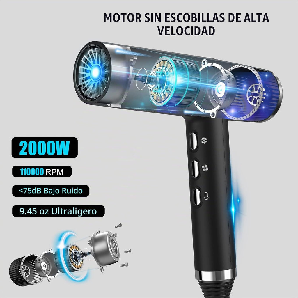 slopehill Secador de pelo con motor sin escobillas único | Diagnóst...