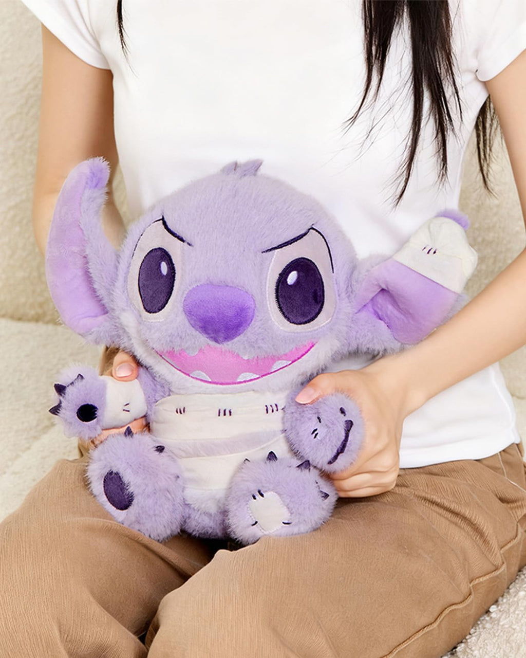 MINISO Disney Stitch Halloween Plush, juguete de peluche de momia d...