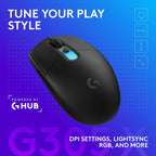Logitech G Ratón inalámbrico para juegos 305 X Superlight - Negro |...