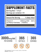 BulkSupplements.com Vitamina A 10000 UI cápsulas blandas - como pal...