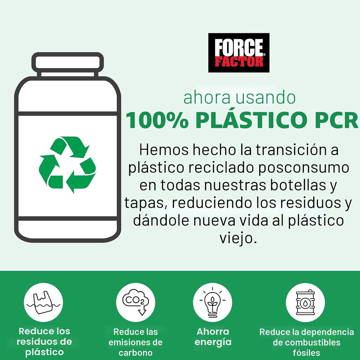 Force Factor Gomitas de monohidrato de creatina, certificado NSF |...