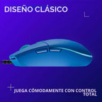 Logitech G203 Wired Gaming Mouse - Blue | LIGHTSYNC RGB, memoria in...