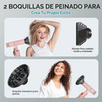 Secador de pelo iónico con difusor y concentrador, secadora profesi...