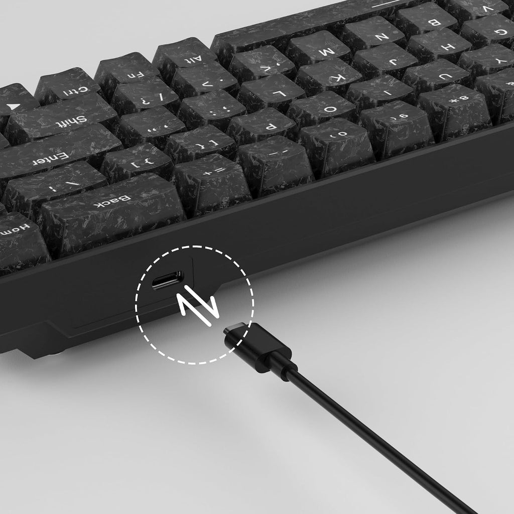 MageGee MK-Box Teclado mecánico portátil 60% para juegos, retroilum...