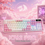 Redragon K762 PRO - Teclado, pantalla y perilla para juegos con jun...