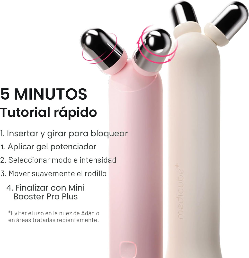 medicube Mini Booster Pro Plus - Juego de dispositivos de rodillo f...