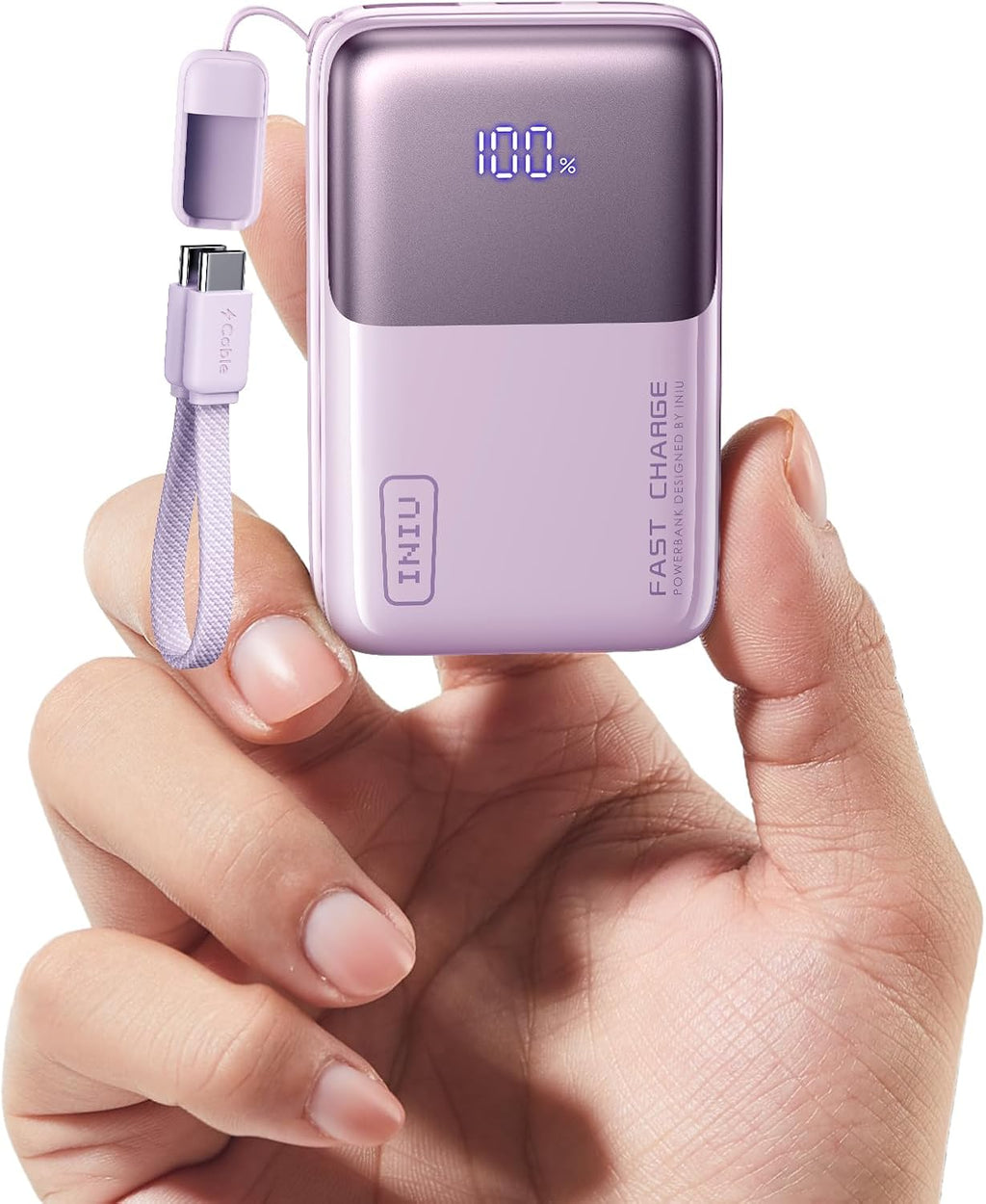 Mini cargador portátil de INIU, pequeño banco de carga rápido del p...