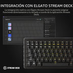 Teclado para juegos con cable CORSAIR Vanguard 96 RGB mecánico 96%...