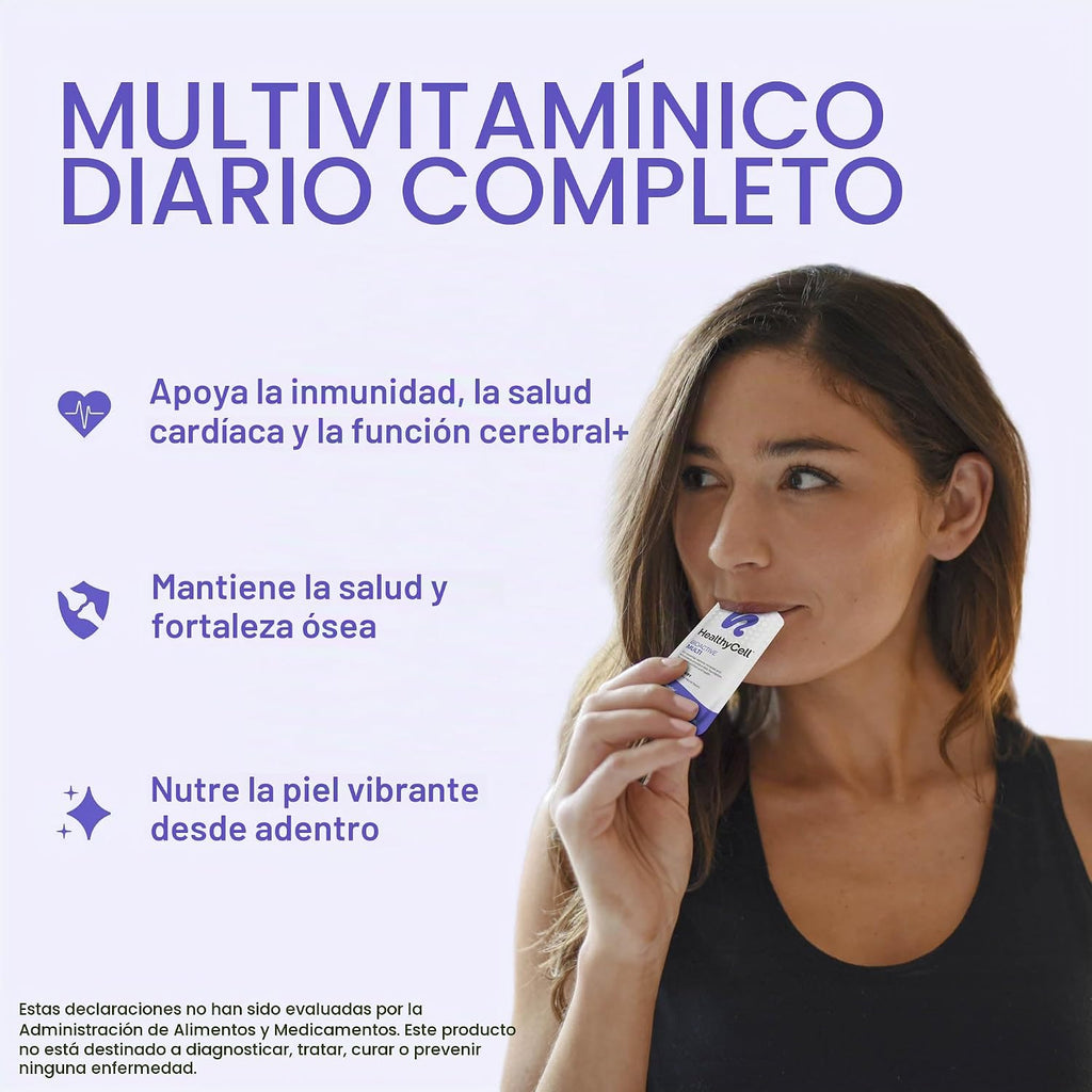 HealthyCell Bioactive Multi - Multivitamínico líquido diario para h...