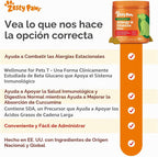 Zesty Paws Alivia la alergia de los perros - Suplemento antipicazón...