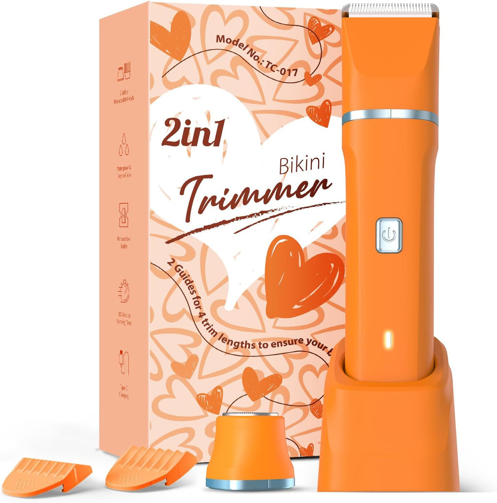 Risina Afeitadora eléctrica para mujer, ergonómica, cabezales de in...