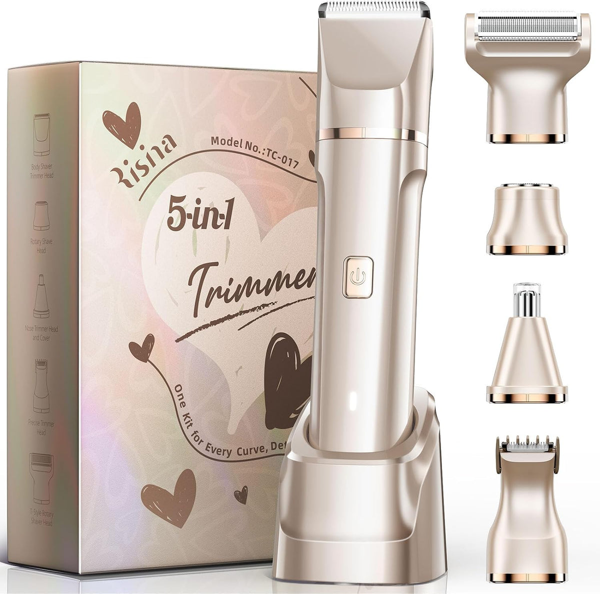 Afeitadora eléctrica para bikini para mujer - Recortadora de vello...