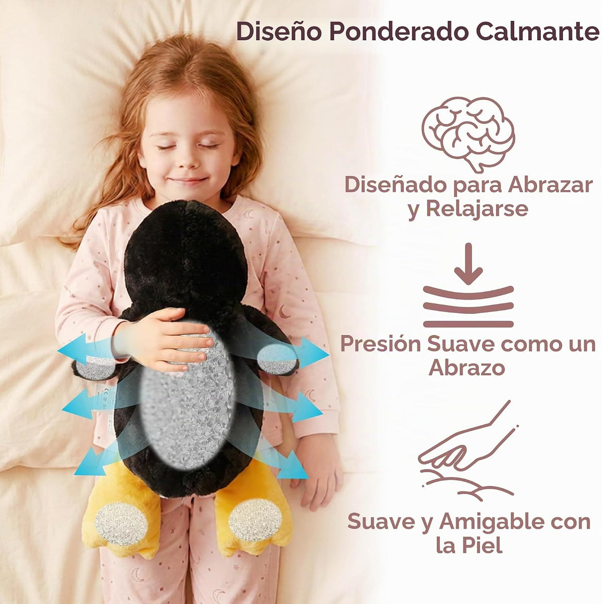 Niuniu Daddy - Animal de peluche con peso, 25 en 5 libras, peluche...