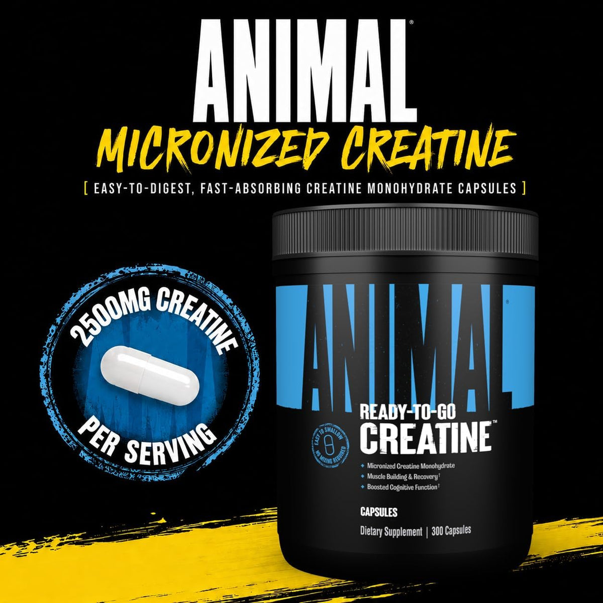 Cápsulas en polvo de monohidrato de creatina animal para hombres y...