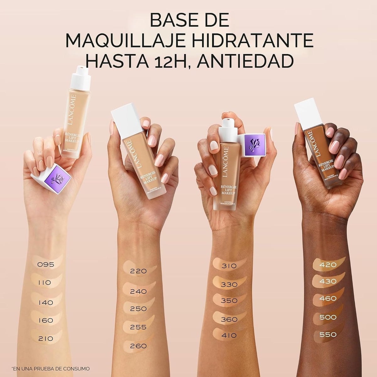 Lancôme Base de Maquillaje Renergie Lift - Fórmula Ligera e Hidrata...