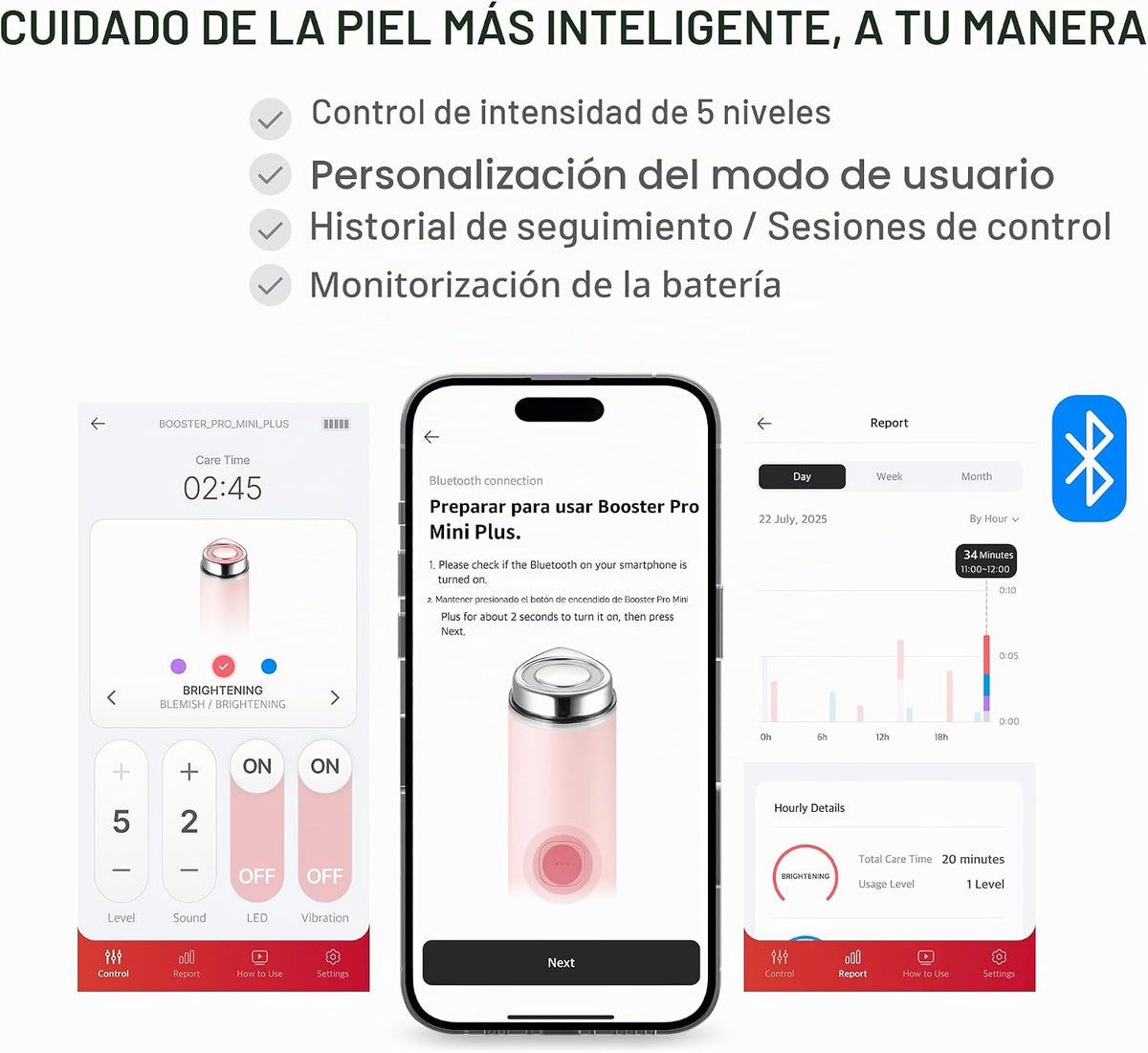 medicube Mini Booster Pro Plus - Juego de dispositivos de limpieza...