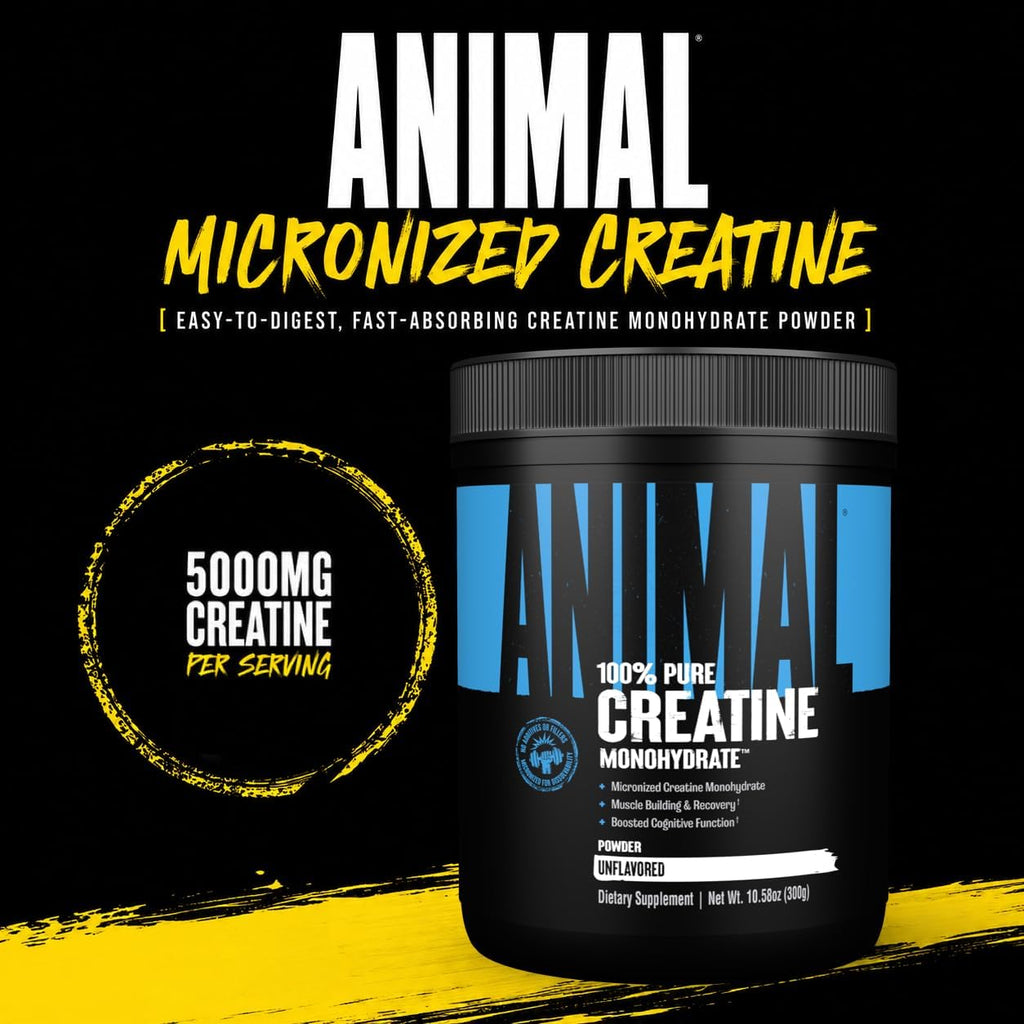 Animal Monohidrato de creatina en polvo, creatina micronizada para...