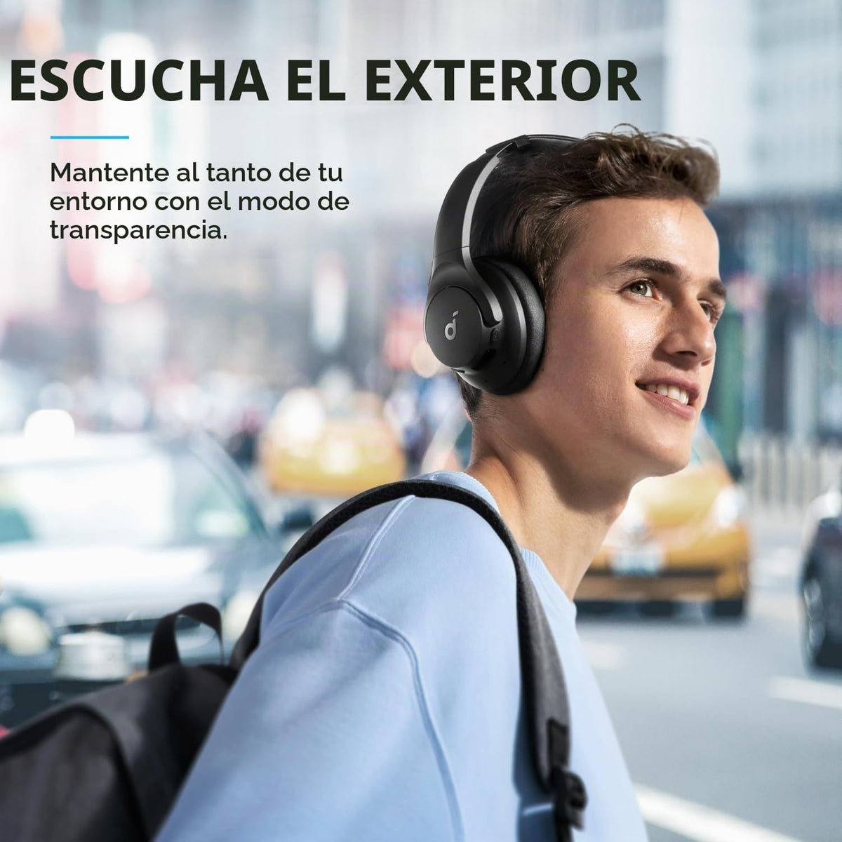 Auriculares Soundcore by Anker Q20i con funda protectora, blanco, p...