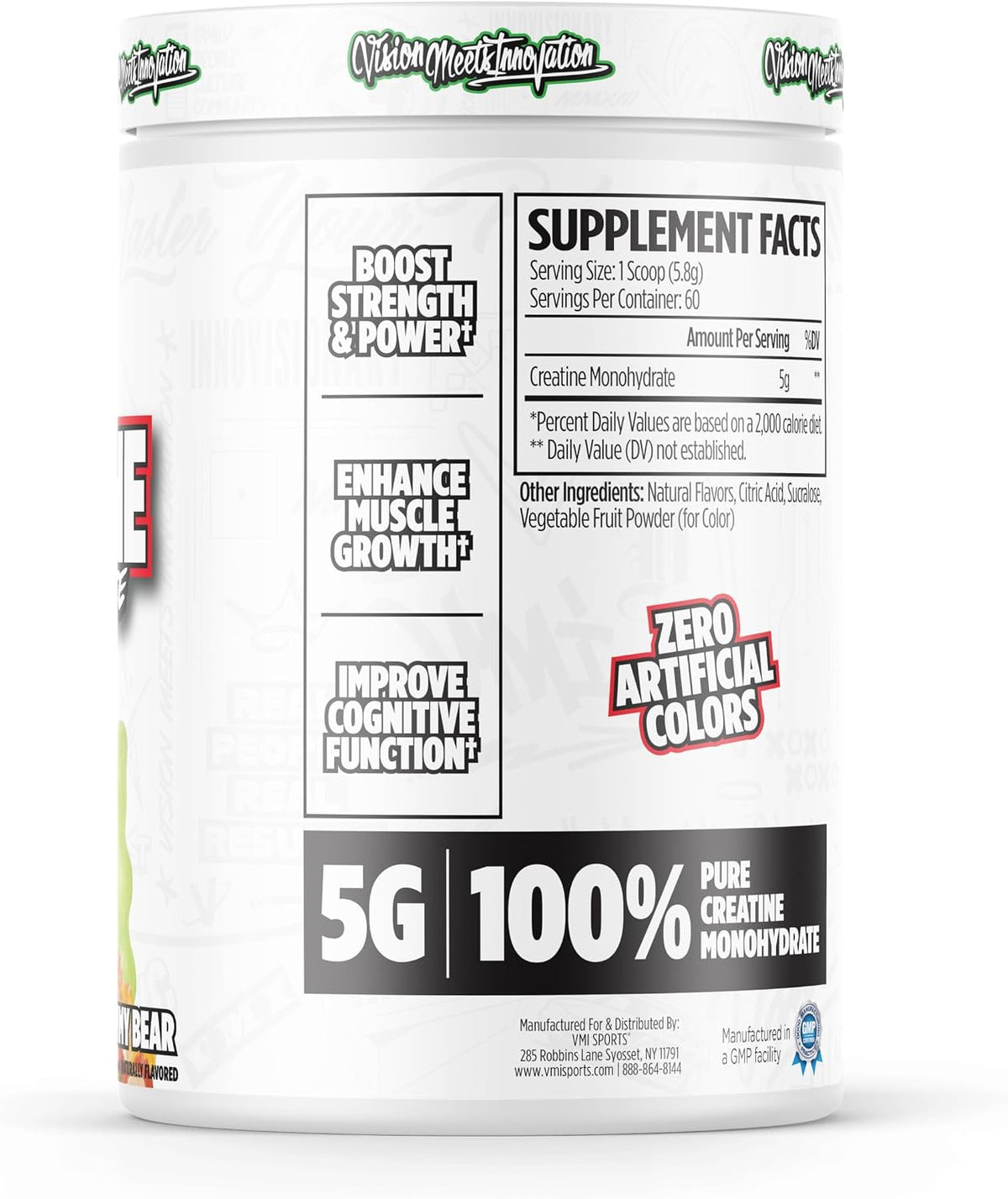 VMI Sports Monohidrato de creatina en polvo masa muscular \u2013 Fu...