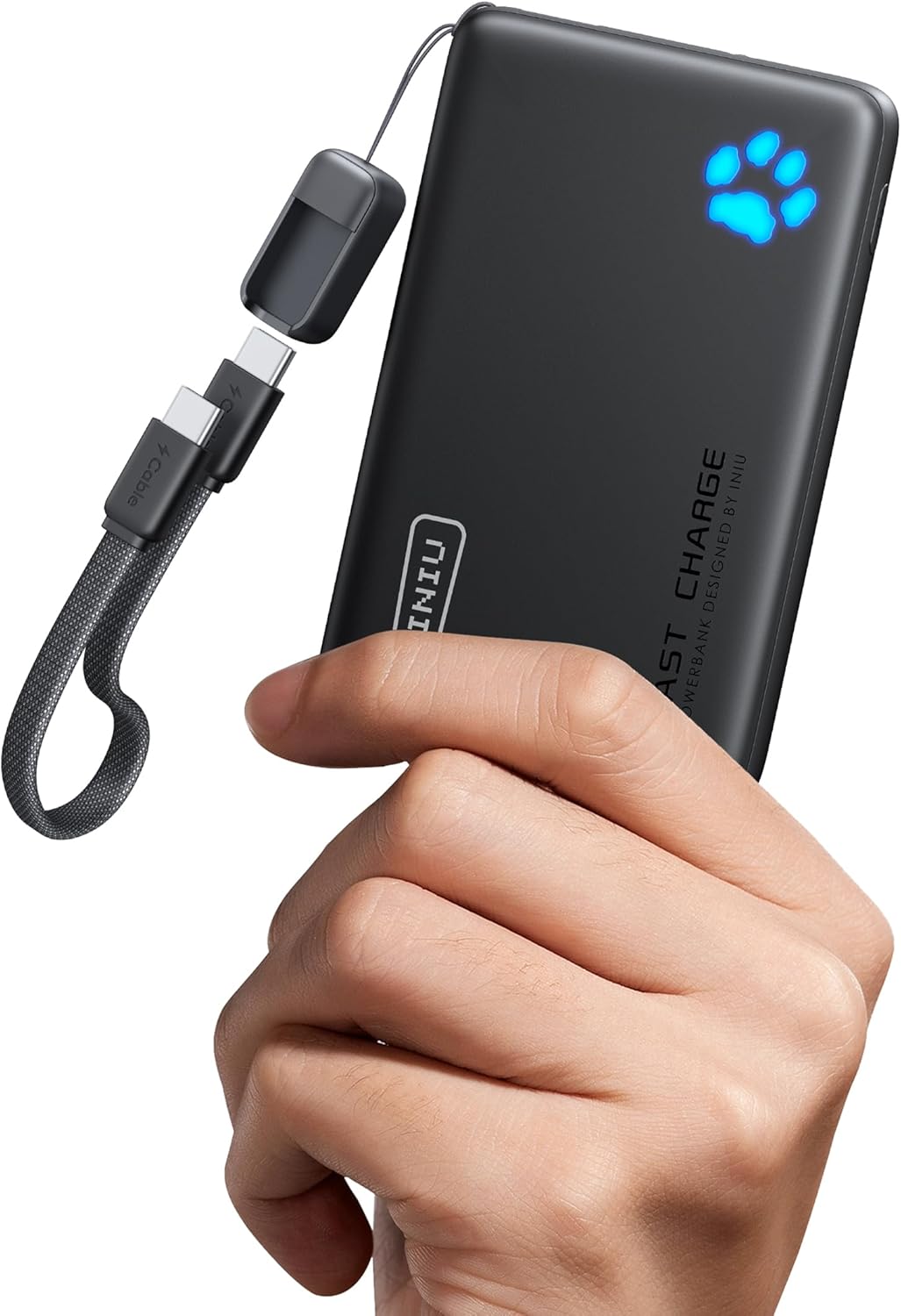 INIU 10000mAh 45W cargador portátil de carga rápida, banco de energ...