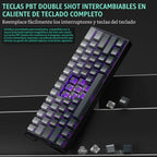 Aula WIN60 HE - 60% Teclado mecánico para juegos con cable, interru...