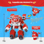 Super Wings Juguetes, robot transformador Super Mecha de Jett de 7...