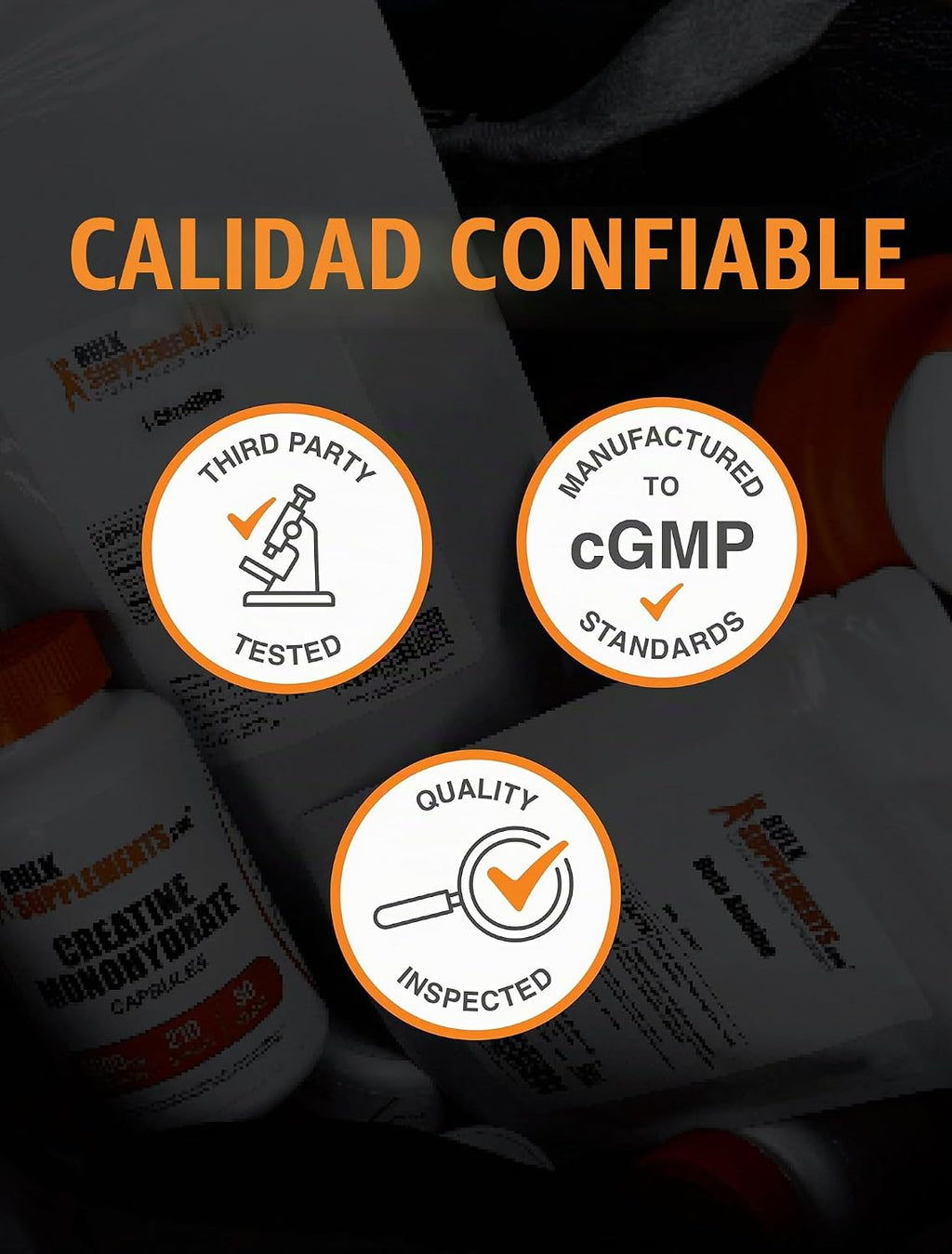 BulkSupplements. com Creatina Monohidrato Cápsulas \u2013 Monohidra...
