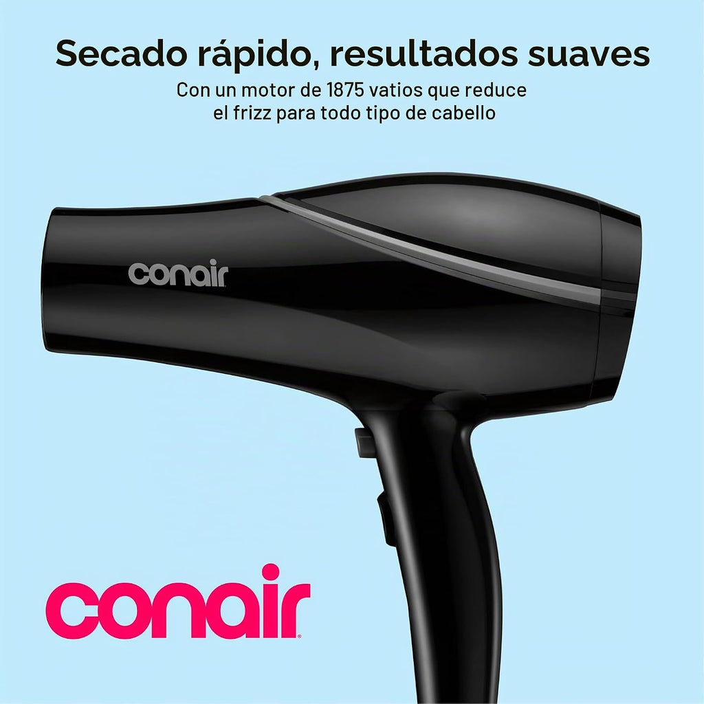 Conair Secador de pelo con accesorio concentrador, tecnología cerám...