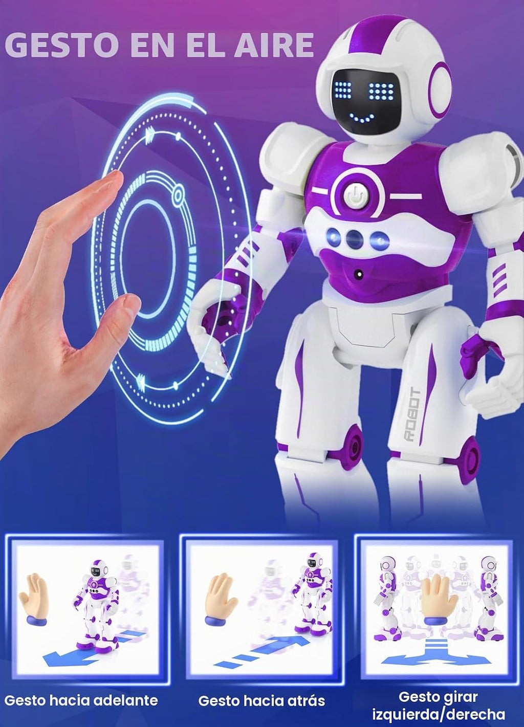 EduCuties Juguetes Robot para Niños, Robot Juguete Inteligente Prog...