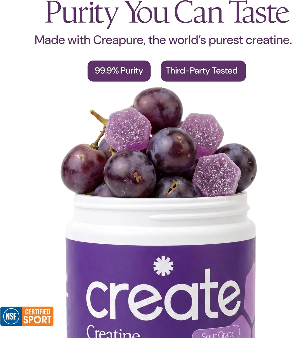 Create gomitas de monohidrato de creatina para mujeres y hombres, u...
