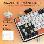 Redragon K689 PRO Teclado inalámbrico de 108 teclas RGB para juegos...