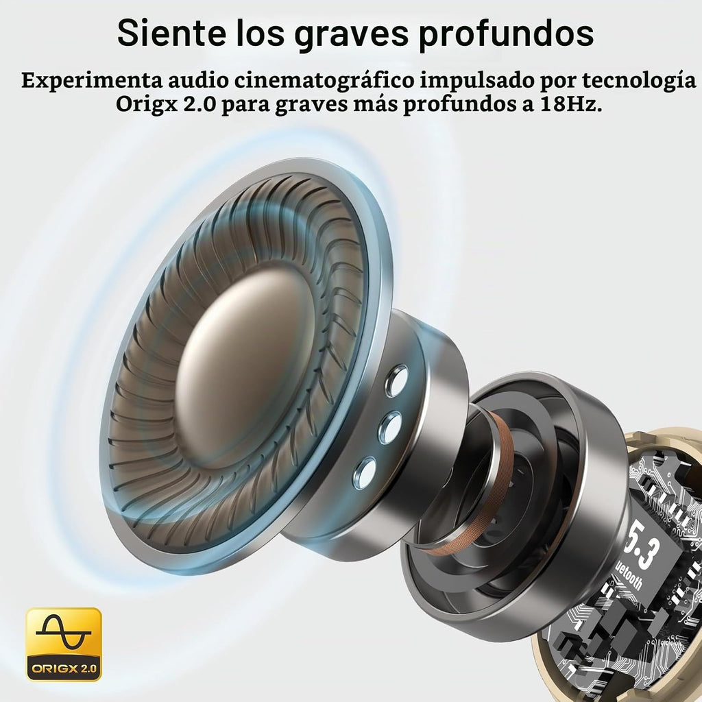 Auriculares inalámbricos TOZO T6 con sonido estéreo Bluetooth 5.3,...