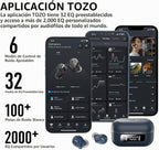 Auriculares inalámbricos híbridos con cancelación activa de ruido T...