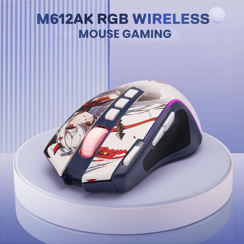 Redragon M612AK PRO Ratón inalámbrico para juegos de anime Teclas d...