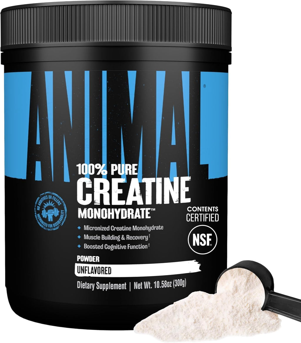 Monohidrato de creatina animal en polvo para hombres y mujeres | Un...
