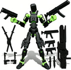 Titan 13 - Juego de figuras de acción de robot simulado multiarticu...