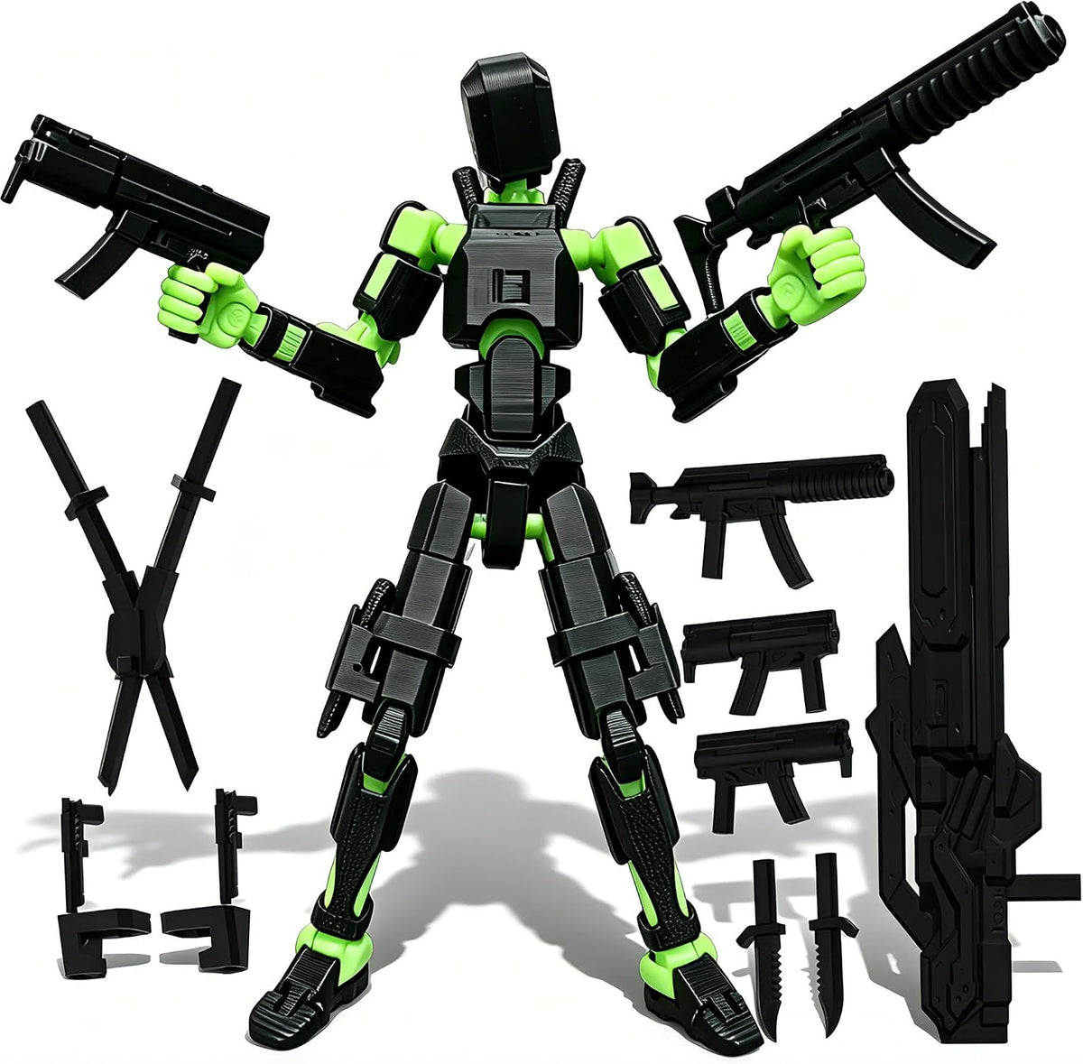 Titan 13 - Juego de figuras de acción de robot simulado multiarticu...