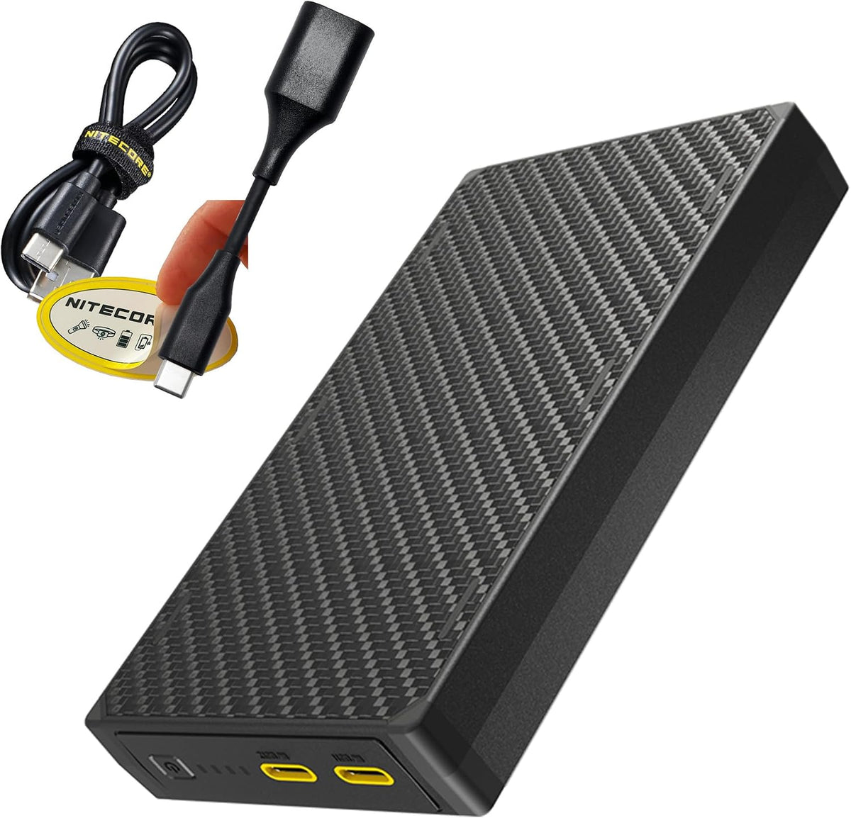 Nitecore NB20000 Gen 3 20000mAh Power Bank, carga rápida QC PD Dual...