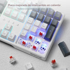 Redragon K668 Teclado para juegos RGB con cable intercambiable en c...