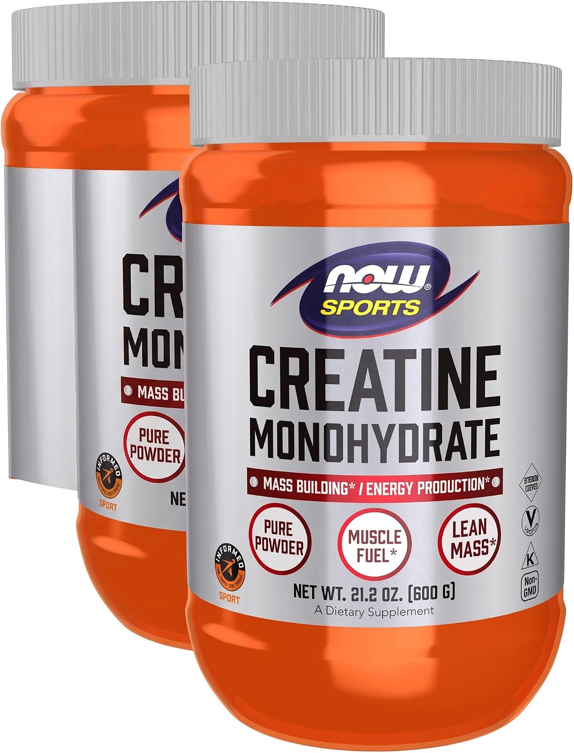 NOW Sports Nutrition, Polvo de Monohidrato de Creatina, Construcció...