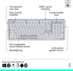 Teclado inalámbrico con junta mecánica Logitech Alto Keys K98M - Bl...